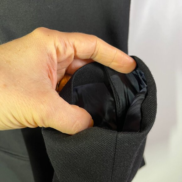 J. Crew Size 18 Parke Blazer Jacket Black Wool Lined - Picture 5 of 13